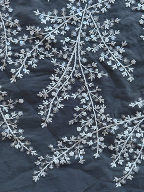 Dentelle à paillettes ivoire - EB3065