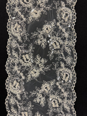 Bordure en dentelle Rachel ivoire - T627
