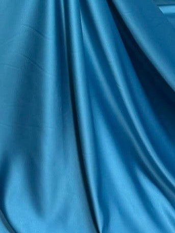 Satin Polyester Bleu Sarcelle - Majestic