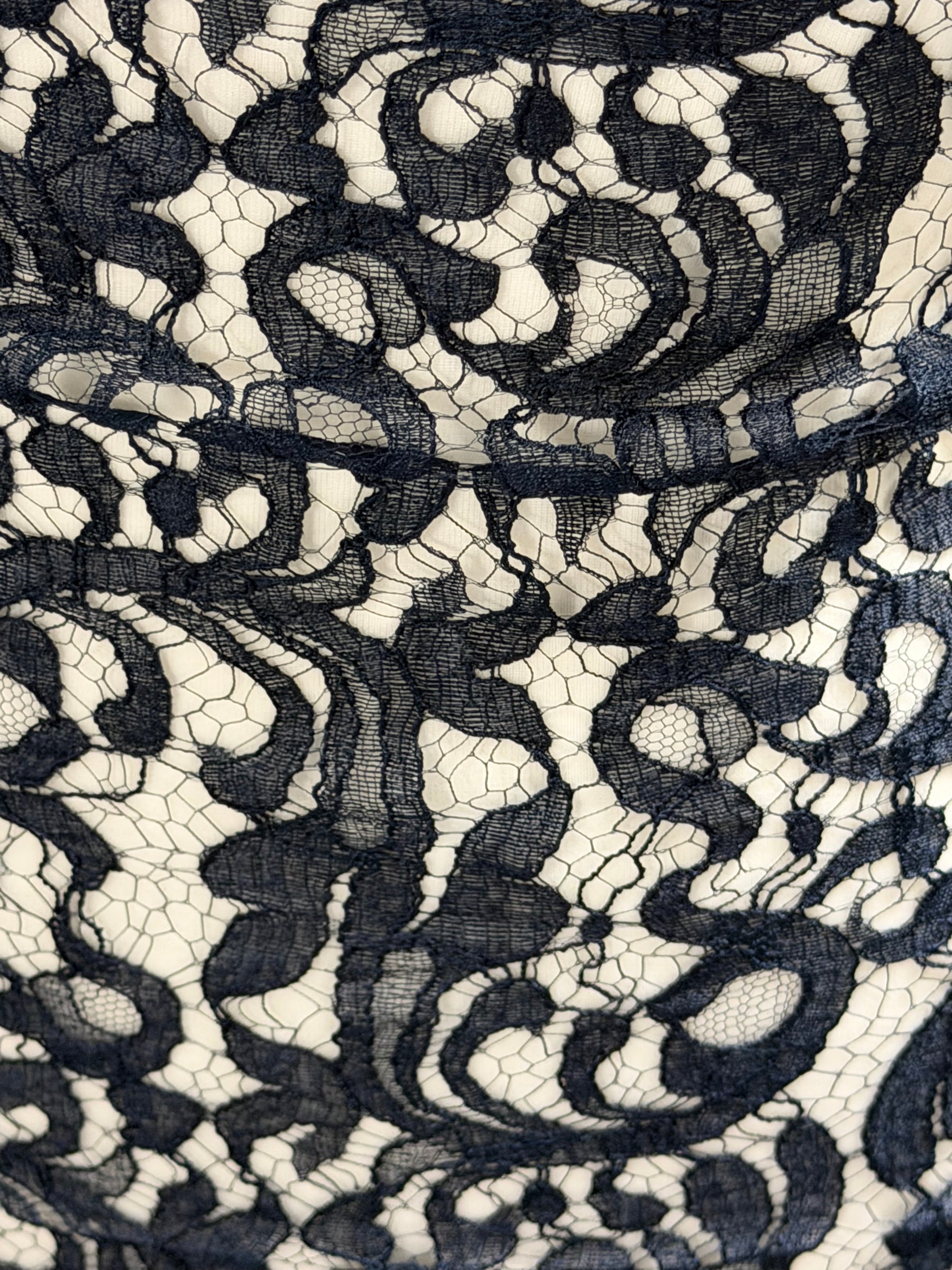 Dentelle italienne bleu marine - P883