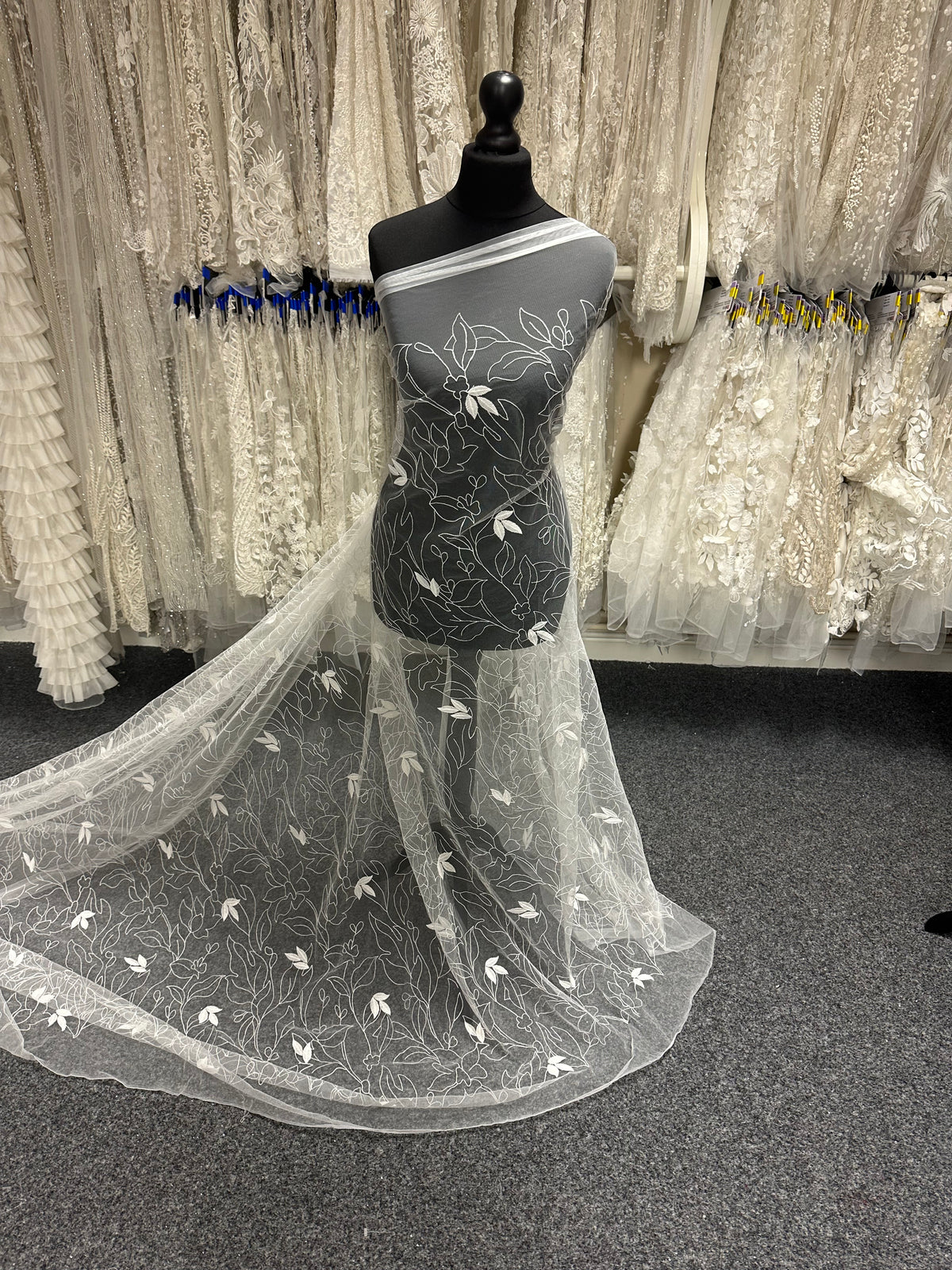 Ivory Embroidered Lace - Winslett