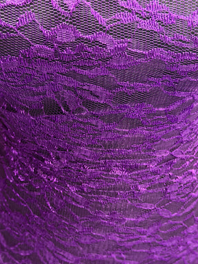 Dentelle Raschel Violette - P618