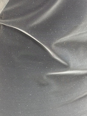 Tulle ivoire à paillettes argentées - TU0053