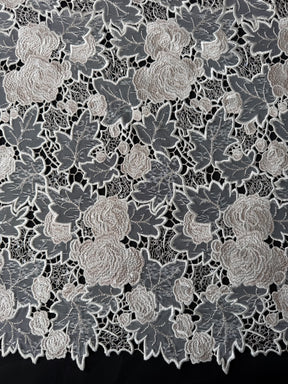 Dentelle ivoire et rose - LB4004