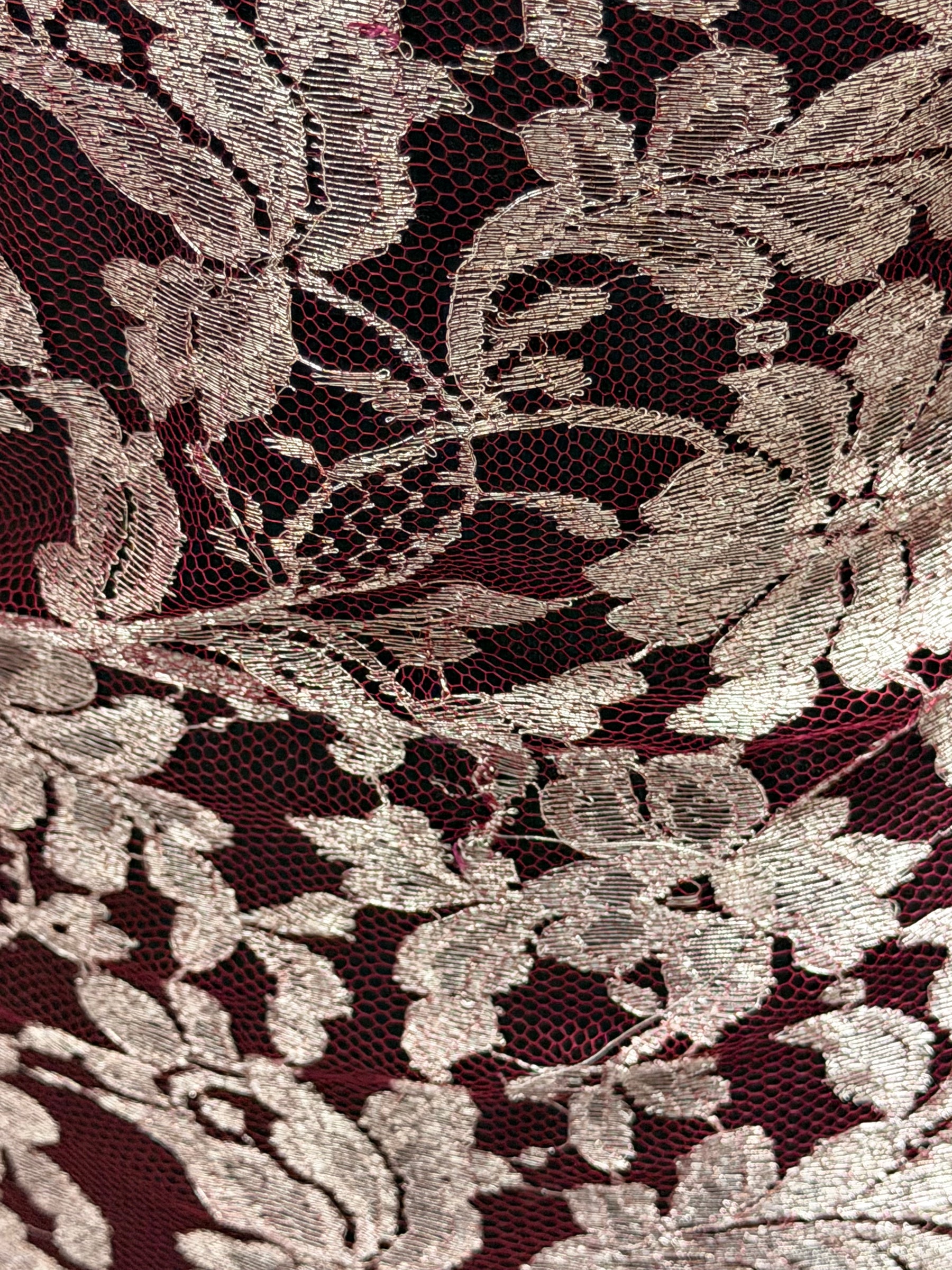 Vin avec dentelle argentée - LA2002