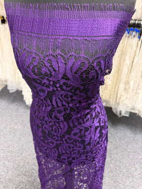 Dentelle italienne violette - P883