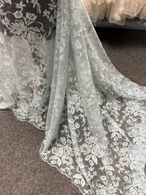 Dentelle brodée bleu ciel – EB5018