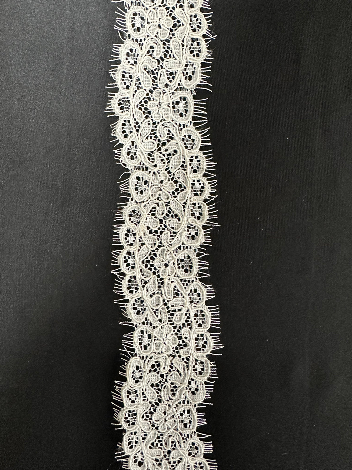 Ivory Raschel Lace Trim - TR 1108
