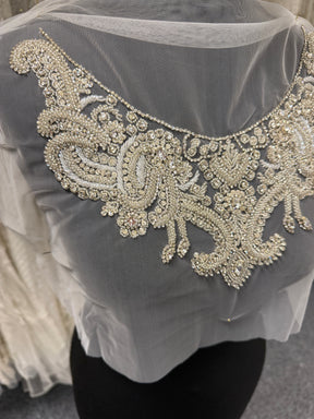 Beaded Embroidery Applique - T863