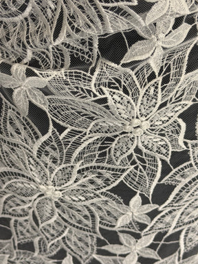 Dentelle Brodé Ivoire - Lalita