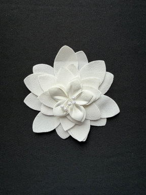 Ivory Flower Applique - Bedford (Large)