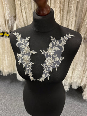 Appliques ornées de cristaux et de sequins - AP 8270 (CF)