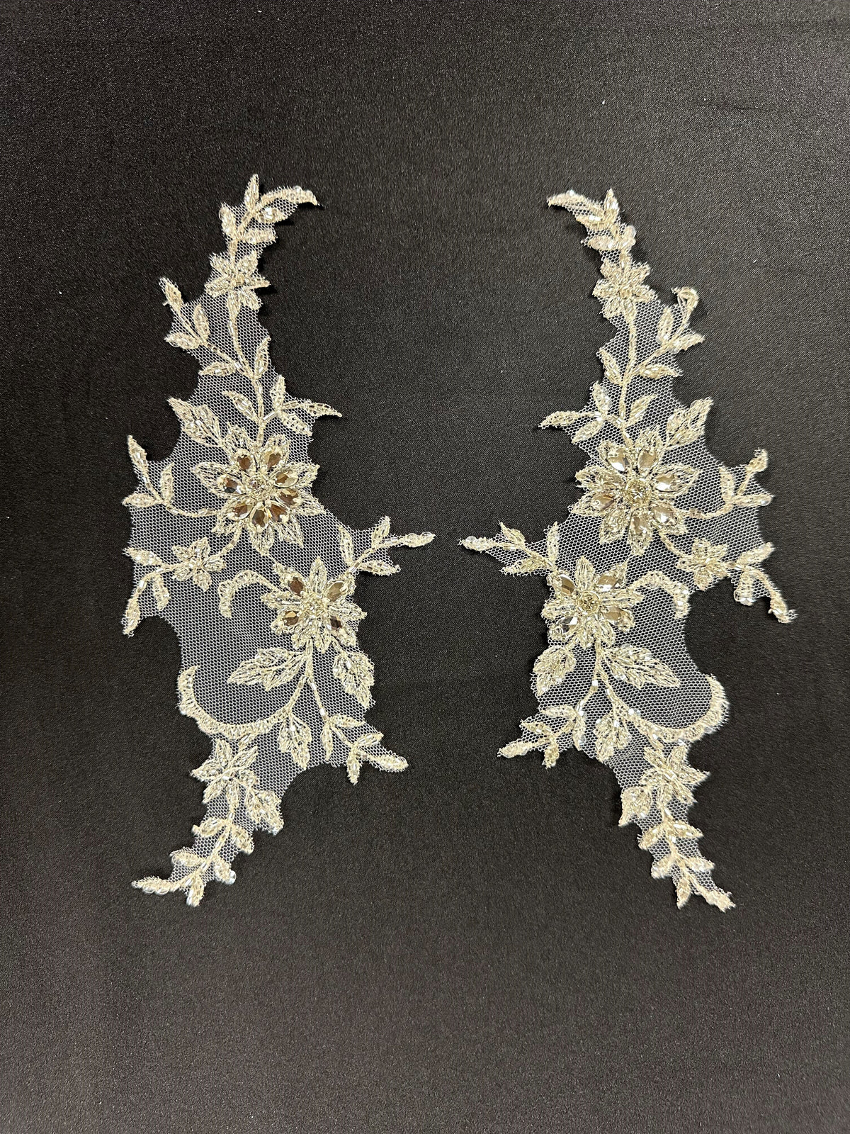 Appliques ornées de cristaux et de sequins - AP 8270 (CF)