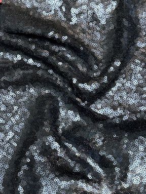 Tulle à paillettes bleu marine - Luxor (CF)