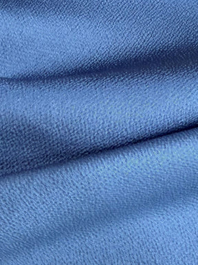 Crêpe polyester Bleu Aviation - Temple