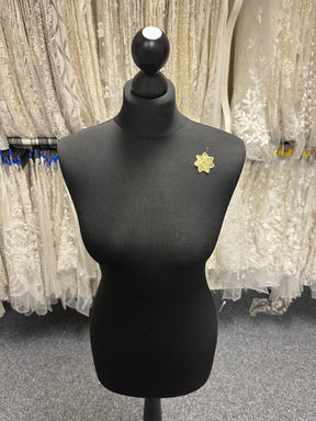 Motif marguerite dorée avec cristaux Swarovski - Aladdin