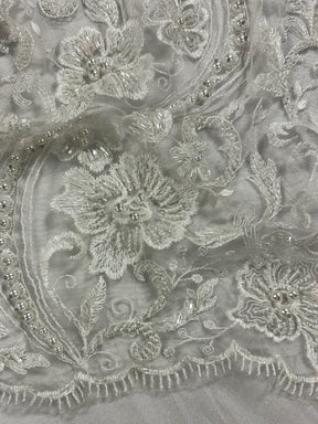 Dentelle Perlée Ivoire - Amara