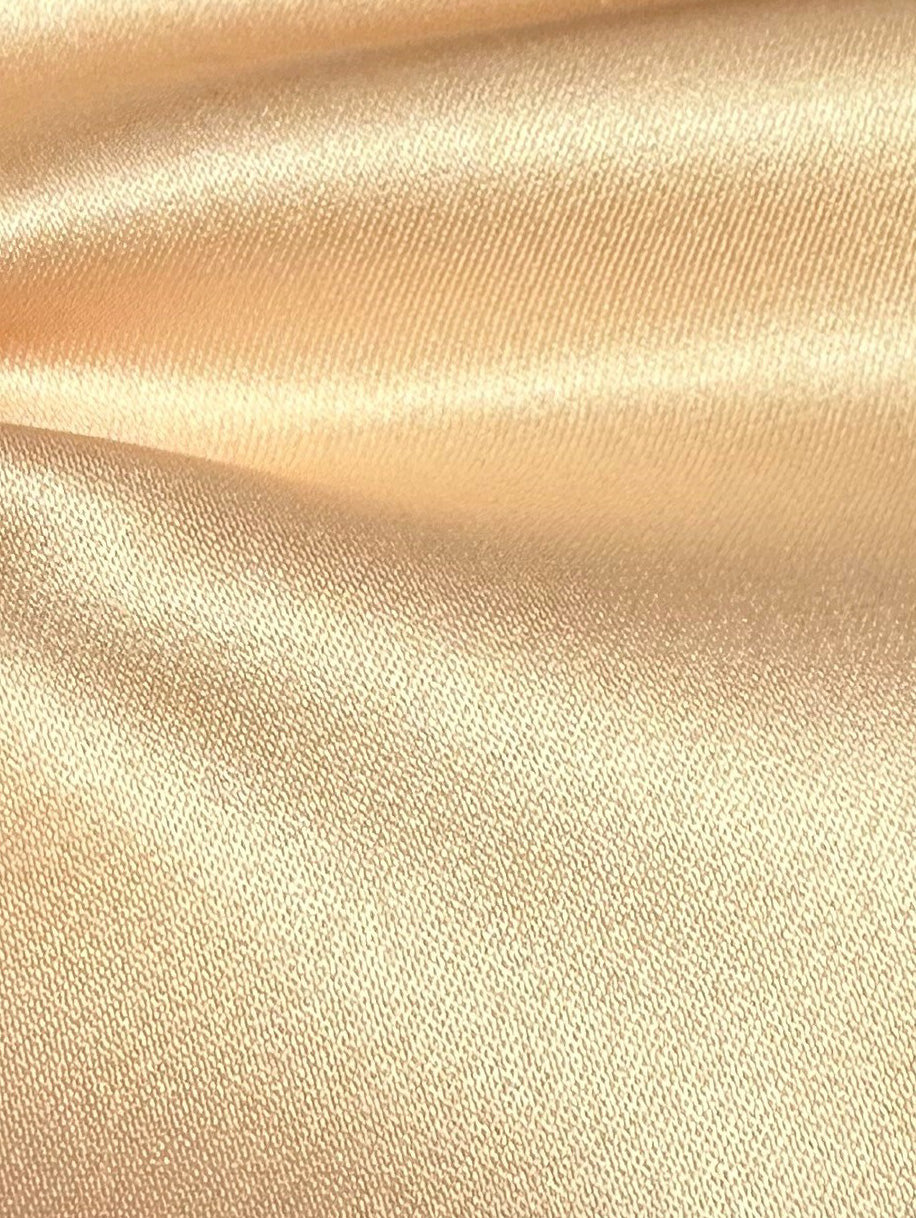 Satin de polyester abricot - Canada
