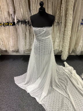 Dentelle de plumes ivoire - Arabella (CF)