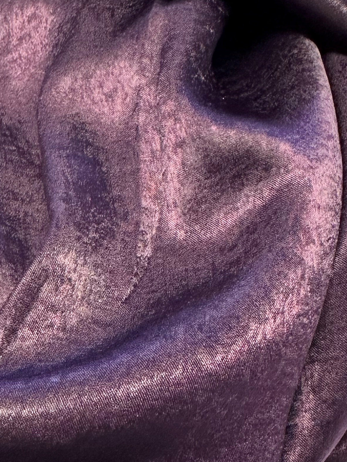 Satin de polyester aubergine - Usage