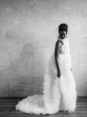 Tulle Plissé Ivoire - Audrinna