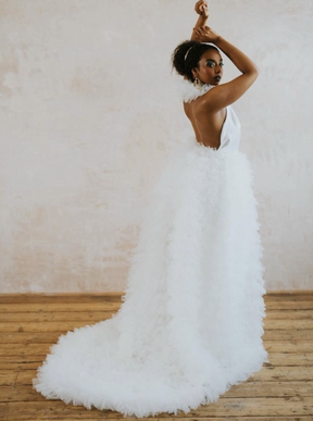 Tulle Plissé Ivoire - Audrinna
