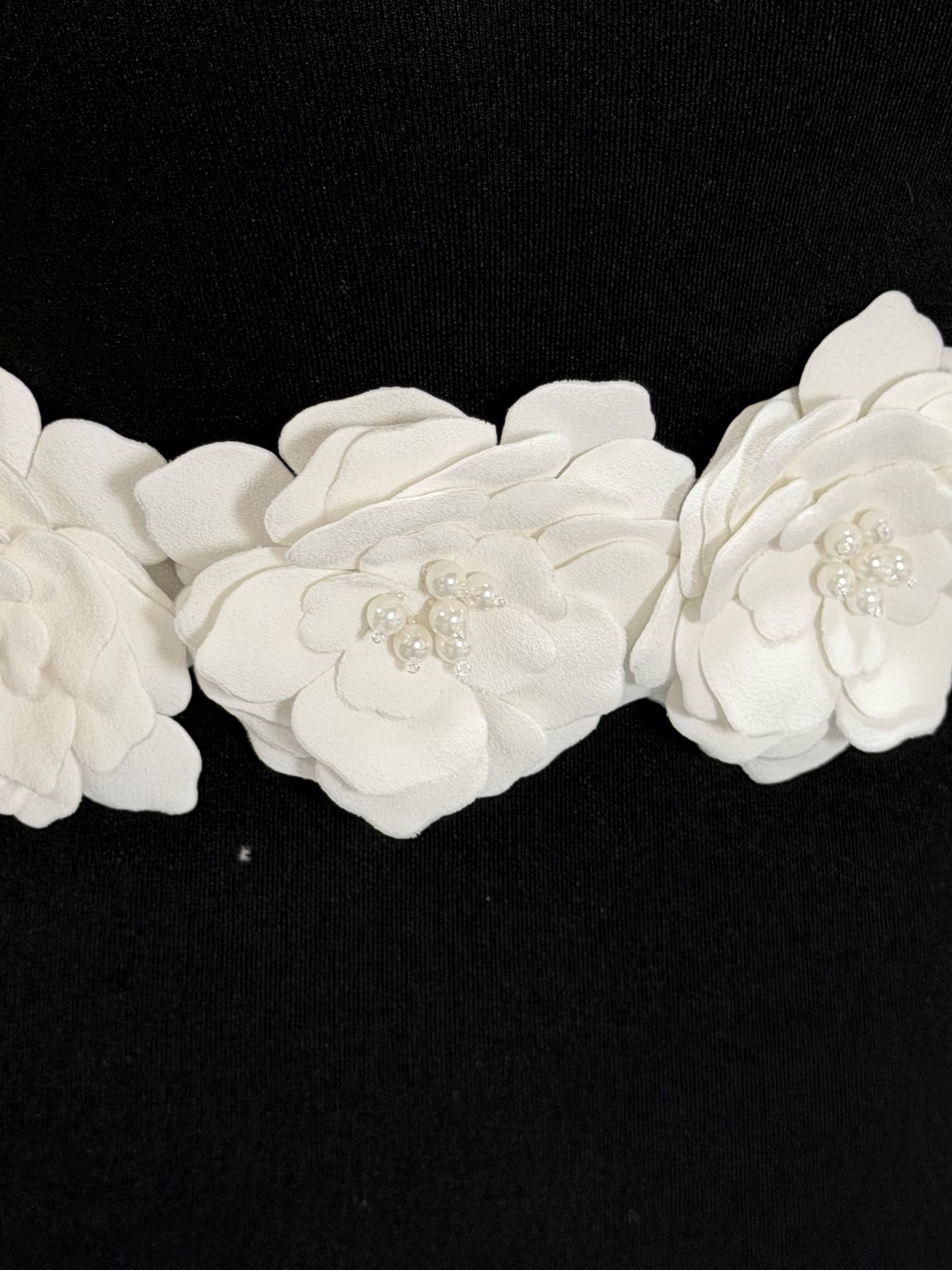 Applique Fleur Ivoire - Grand modèle Avon