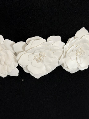 Applique Fleur Ivoire - Grand modèle Avon