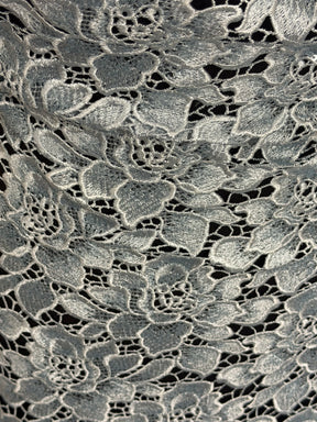 Dentelle Guipure à Paillettes Bleu Canard - LB4003