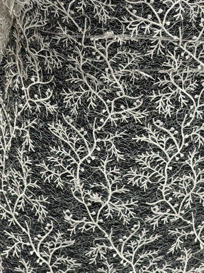 Dentelle brodée ivoire - EB5054
