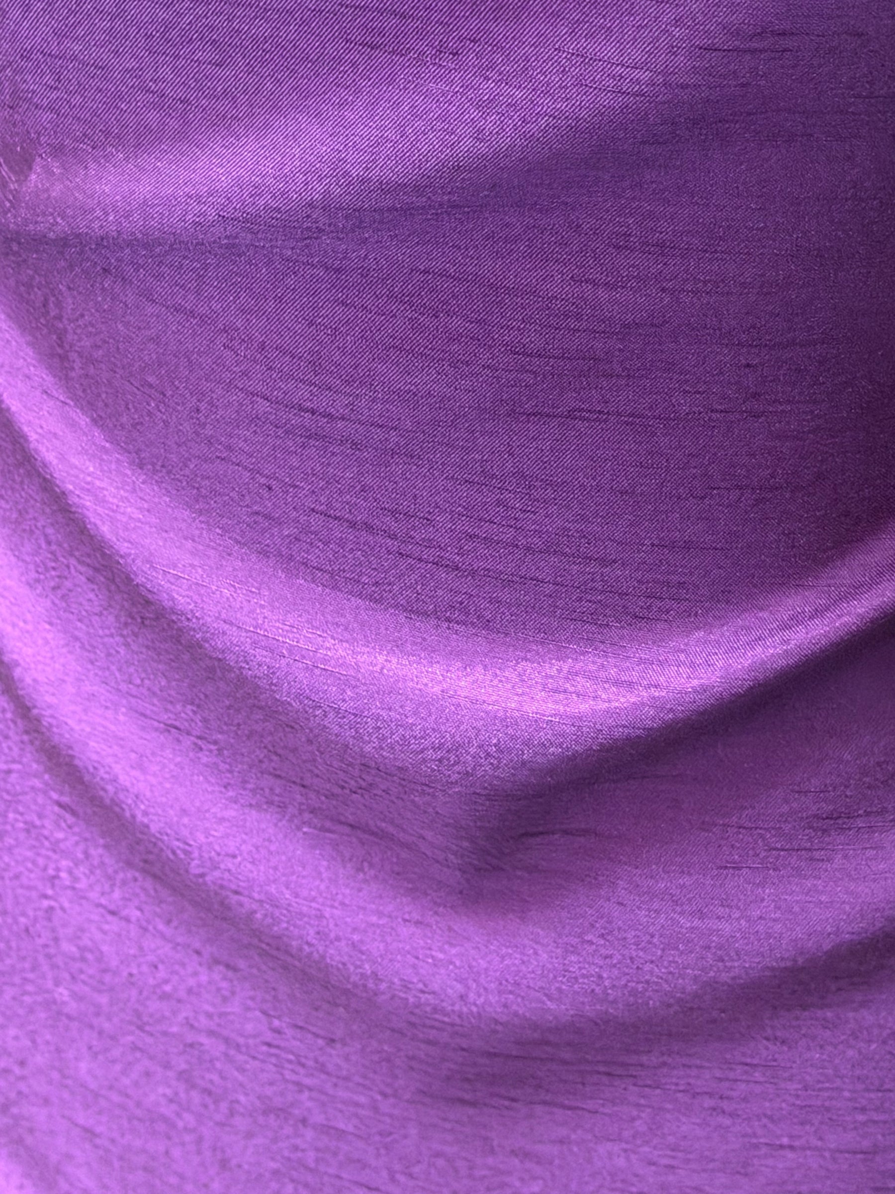 Viola Polyester Satin Backed Dupion - Clarity (P967)