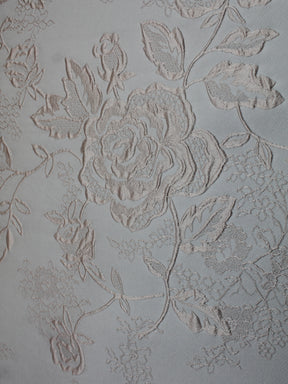 Brocade de soie italienne mélangée pêche pâle - BR1012