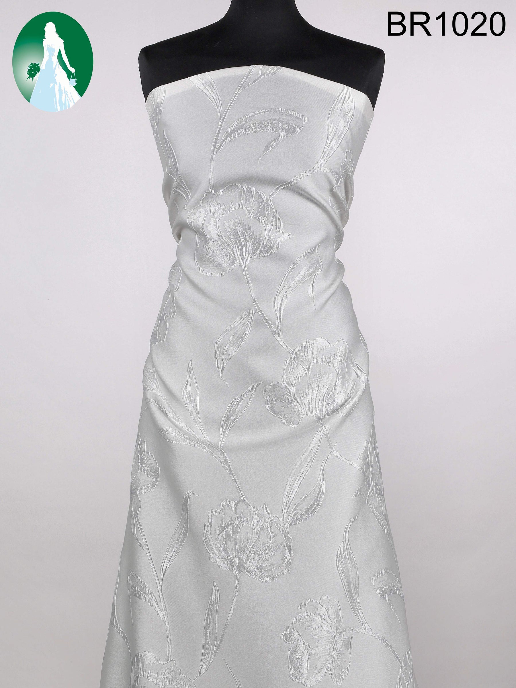 Brocart ivoire en mélange de soie italienne - BR1020