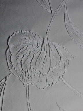 Brocart ivoire en mélange de soie italienne - BR1020