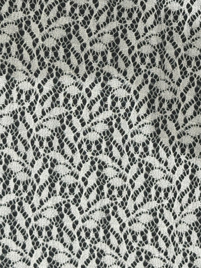 Dentelle à feuilles ivoire - Nicole (CF)