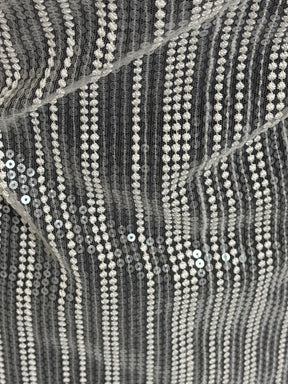 Dentelle brodée de sequins ivoire - EB3037