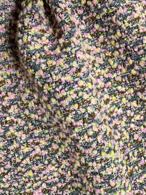 Pink Poly/Wool Boucle Fabric - Bamboozle
