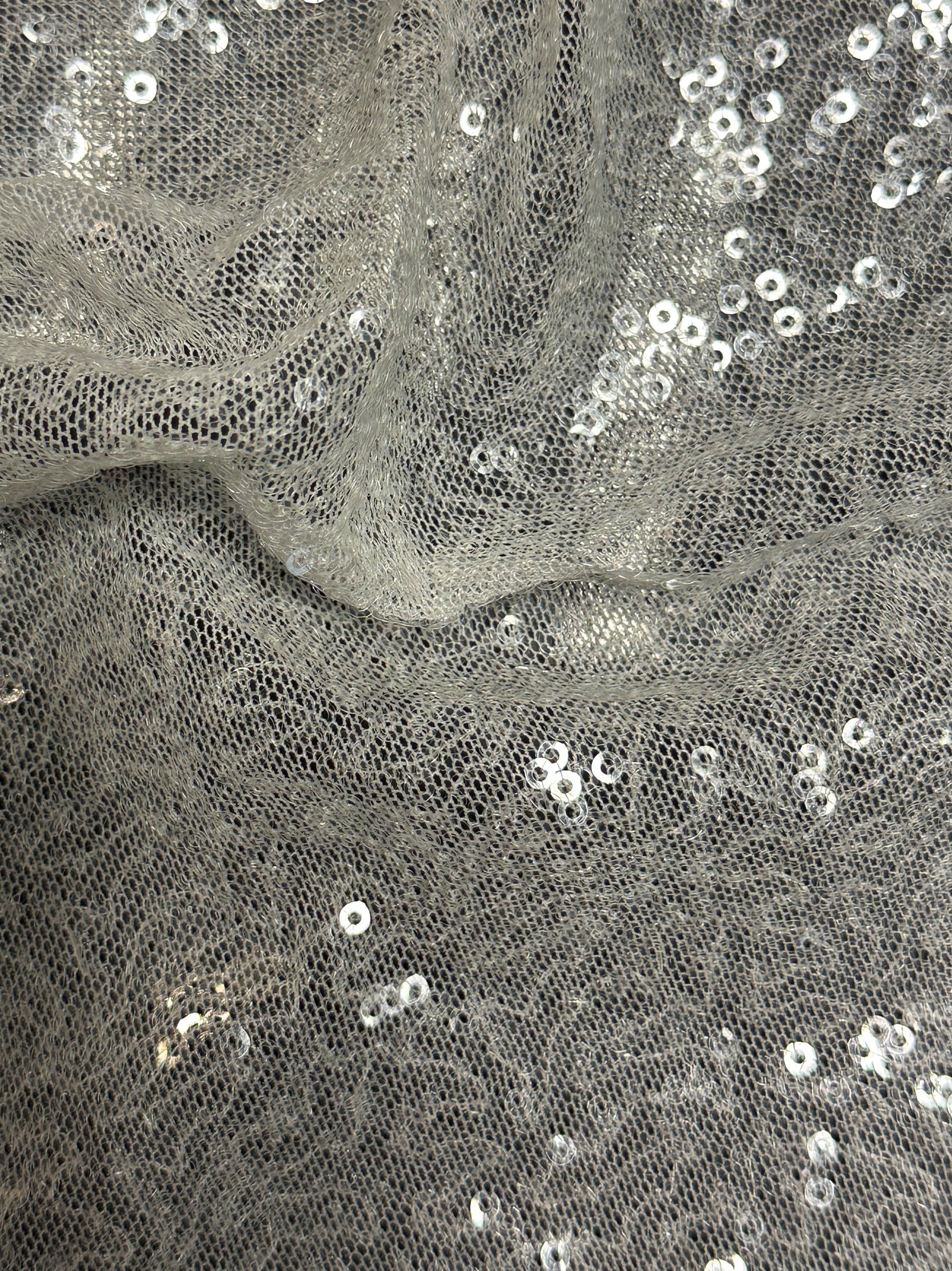 Ivory Sequinned Tulle - Luxor (CF)