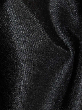Dupion en satin de polyester noir - Clarté