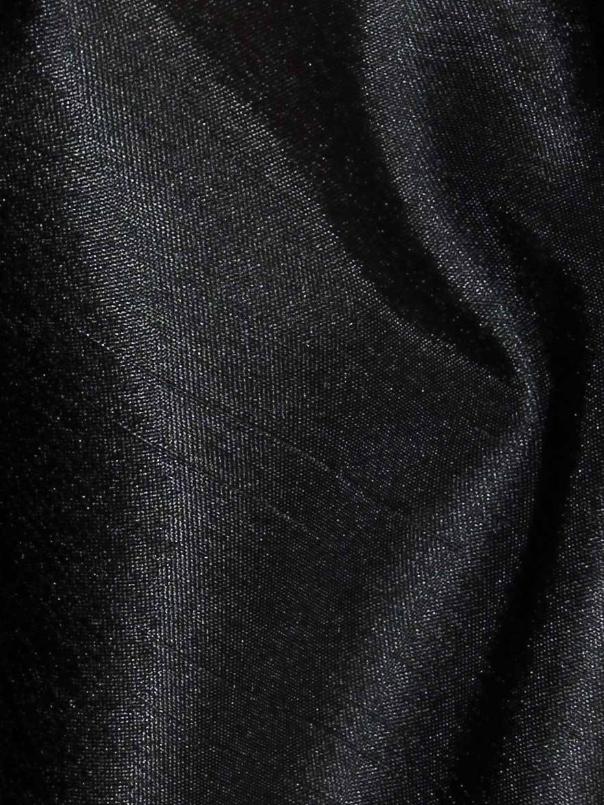 Dupion en satin de polyester noir - Clarté