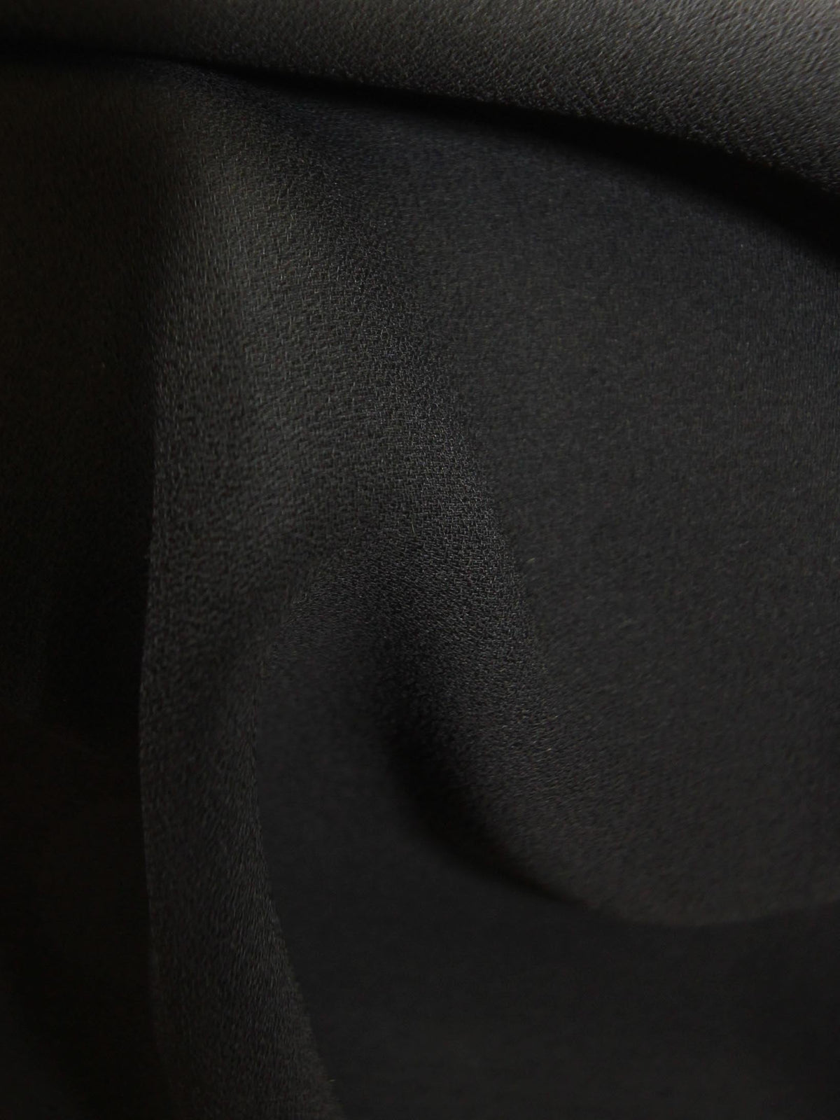 Crêpe Polyester Noir - Sacrement