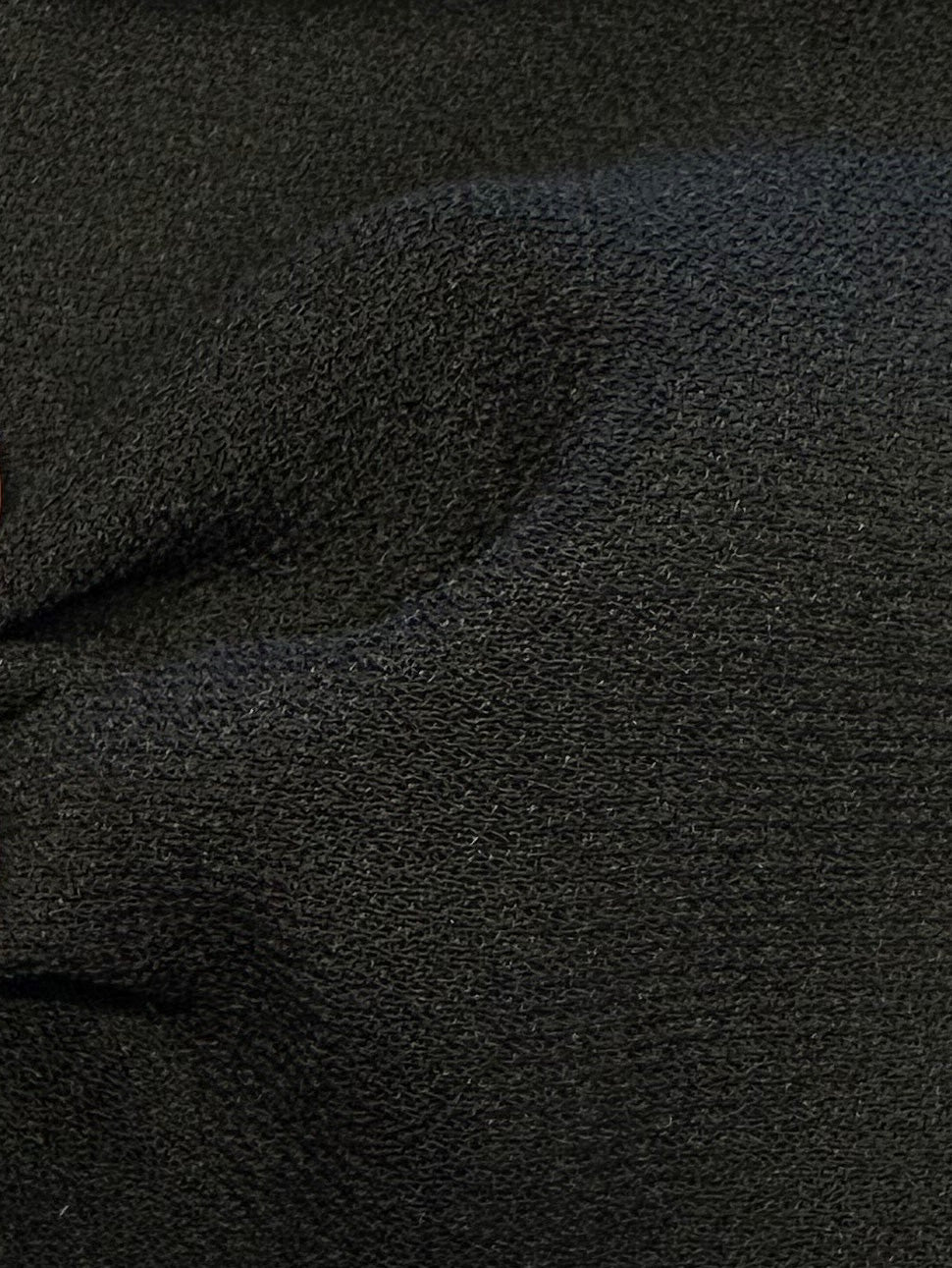 Crêpe noir avec envers en satin de polyester - Népal