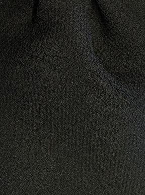 Crêpe noir avec envers en satin de polyester - Népal