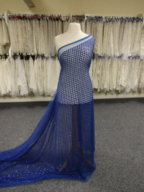 Dentelle à sequins bleu roi - Odelia