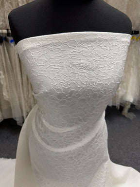 Brocade italien mélange soie ivoire - BR1015