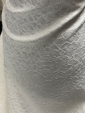 Brocade italien mélange soie ivoire - BR1015