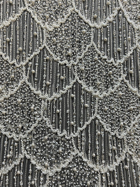 Dentelle perlée à la main ivoire - Brianna