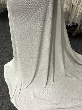 Tissu polyester plissé ivoire - Leeway
