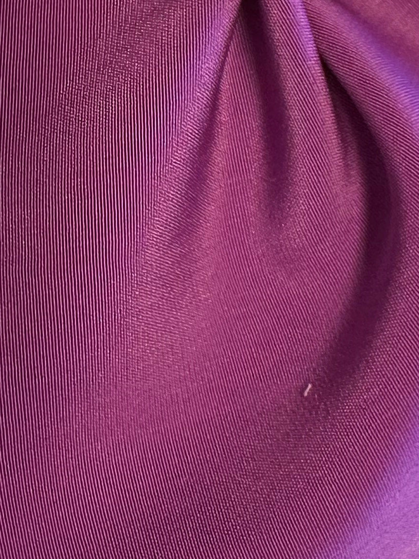 Satin polyester violet cardinal léger - Jamaïque
