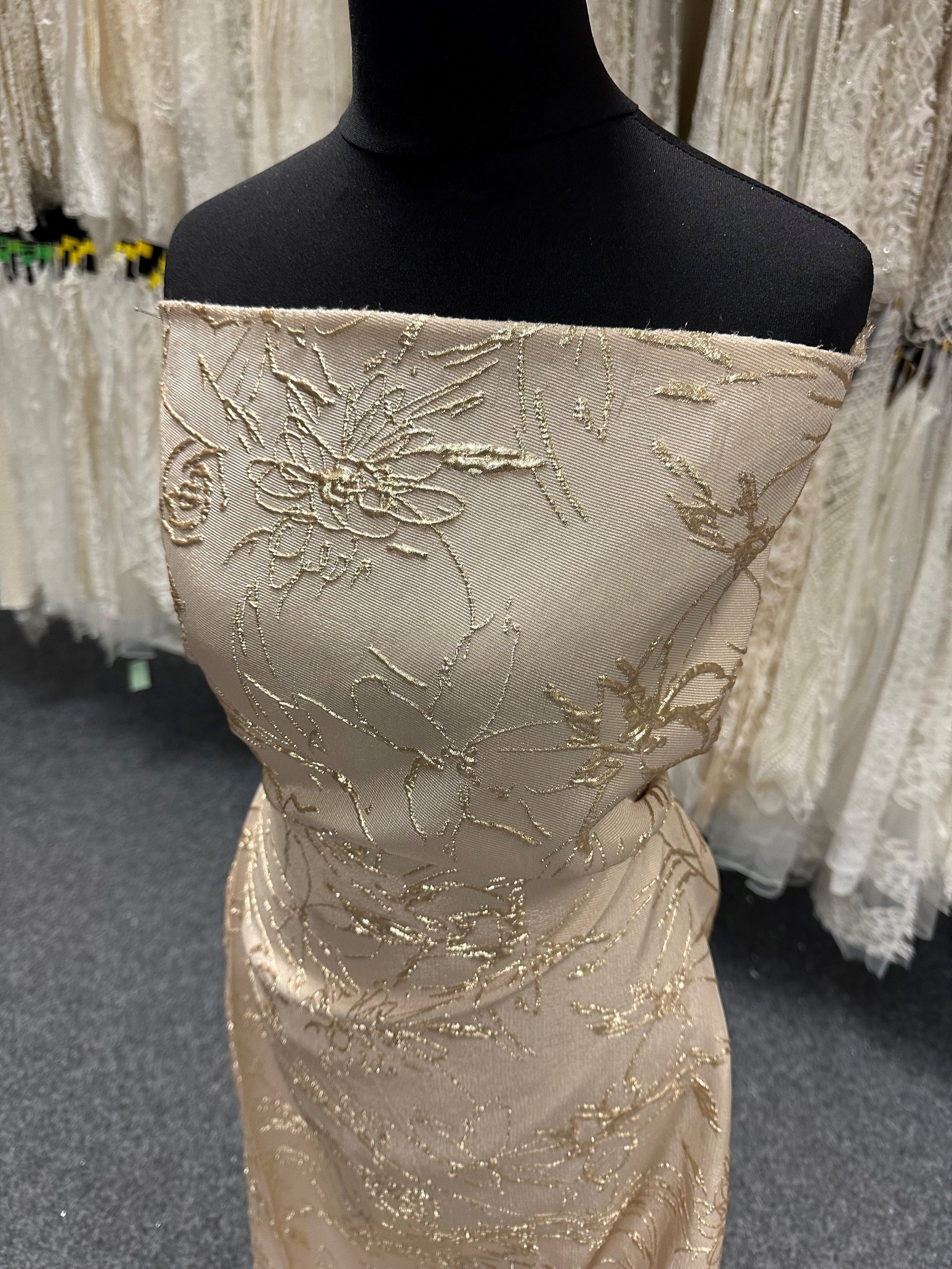 Brocart Jacquard Champagne - Calamité